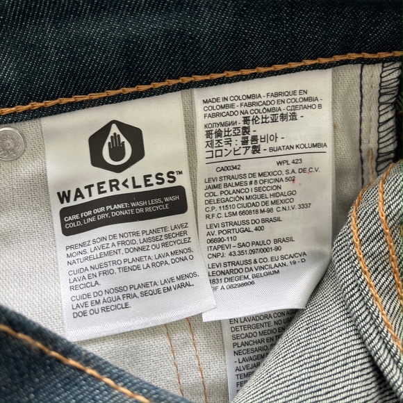 Levis 511 Slim Fit Waterless Jeans Size 26x29 NWT - Picture 7 of 8